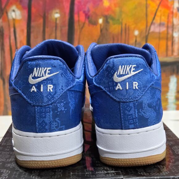 Nike Air Force 1 PRM \'CLOT\' Blue Silk Size 9 Men\'s CJ5290-400 Game Royal White main image 6